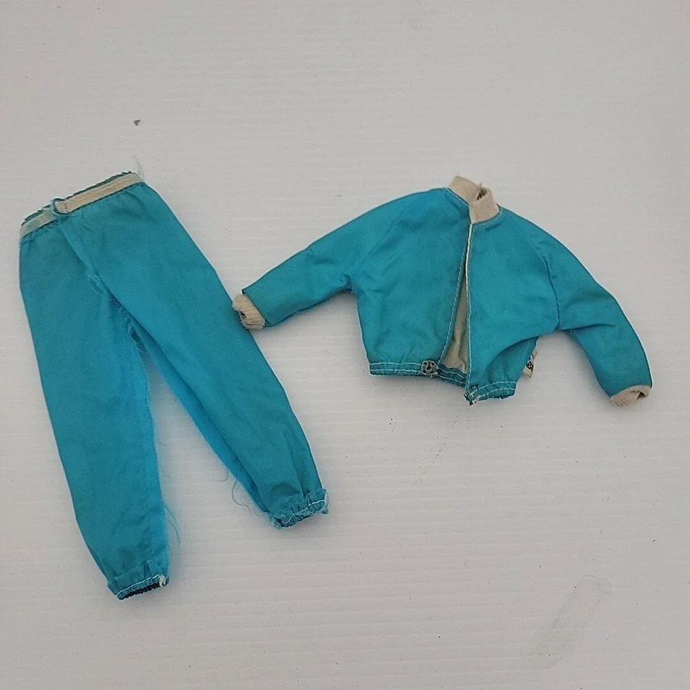 Barbie Twice As Nice Reversible Ken Doll Jacket Set -Blue /‎ white -1980s